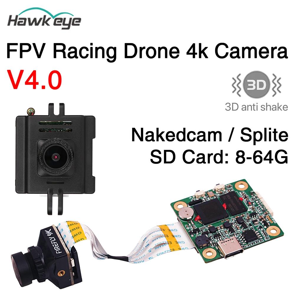 Hawkeye Firefly Nakedcam/Splite FPV ī޶, DIY  RC ڵ ǰ 170 DVR ũ ī޶, 4k ī޶ V4.0 3D ̷÷ο FOV